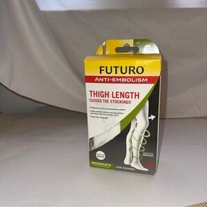 Futuro Medical Compression Anti-Embolism Thigh Length Stockings Moderate Med 9z